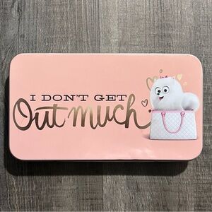 💞 Pink & Bluish Green Gidget from Secret Life of Pets Tin Pencil Box